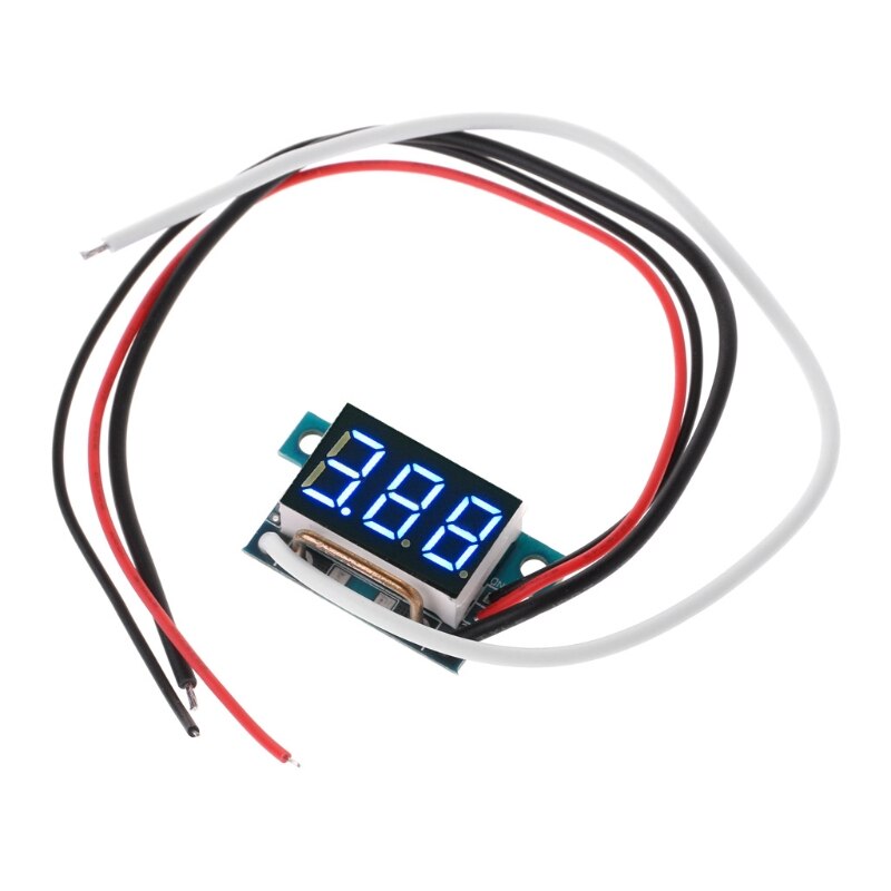 Blue - 2019 New Mini LED 0-999mA DC 4-30V Digital Panel Ammeter Amp Ampere Meter With Wire Current Meters Measurement Instruments