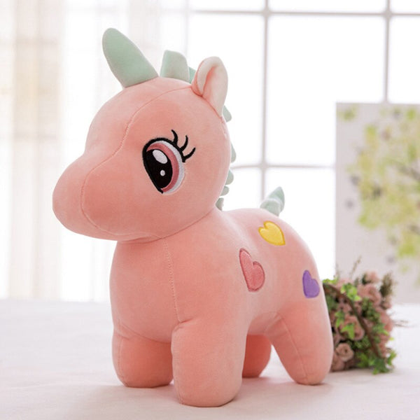 22cm pink - 20/22cm Cute Unicorn Plush Toy Soft Doll Unicorns Stuffed Animal Unicorn Cuddle Appease Sleeping Pillow Gift for Children