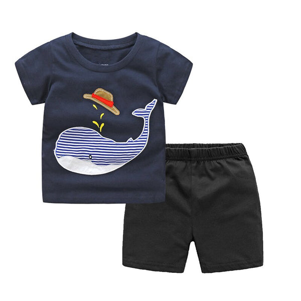 as photo-29 / 2T - VIDMID Baby boys clothing sets for kids boys short sleeve t-shirts shorts kids new T-shirt pants children's clothing set 7055