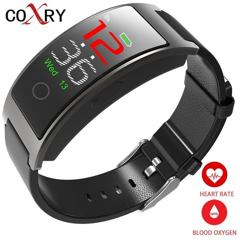 [variant_title] - COXRY Heart Rate Smart Watch Men Sport Digital Watch Women Stopwatch Waterproof Wrist Watch Blood Pressure Pedometer Smartwatch