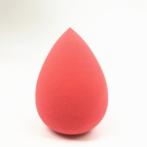 Tomato red - 1pcs Cosmetic Puff Powder Puff Smooth Women's Makeup Foundation Sponge Beauty to Make Up Tools Accessories Water-drop Shape