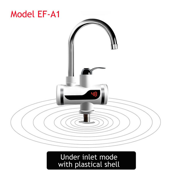 EF-A1 under inlet - Ecofresh Electric Faucet Instant Water Heater Tap Faucet Heater Cold Heating Faucet Tankless Instantaneous Water Heater