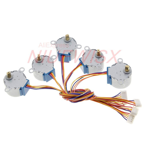[variant_title] - 5pcs New Brand 28BYJ-48 DC 5V Reduction Step Motor Gear Stepper Motor 4 Phase Step Motor for arduino Free shipping