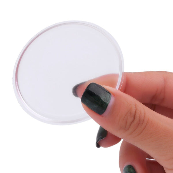 Round Transparent - MOONBIFFY 100% New Hot SiliSponge Blender Silicone Sponge makeup puff For Liquid Foundation BB Cream Beauty Essentials