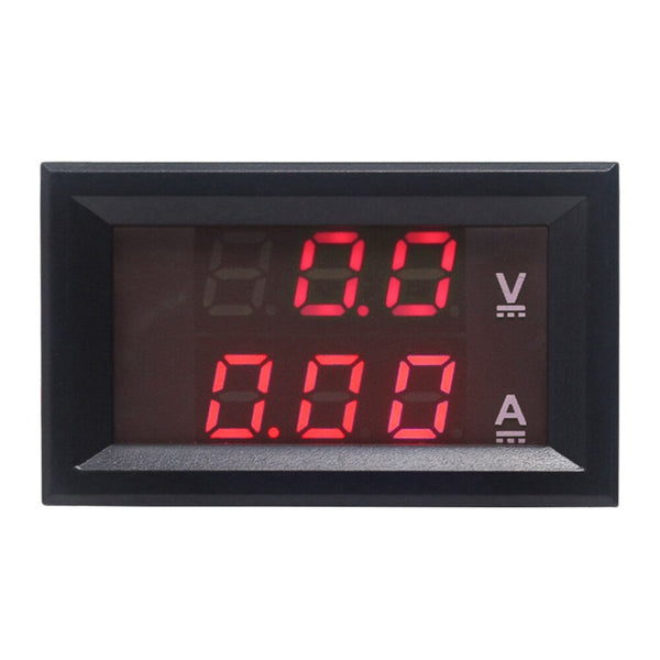 Red - Red DC 0-100V/10A Digital Voltmeter Ammeter Amperemeter Car LED Tester Current Voltage Monitor