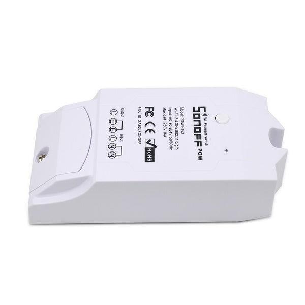 [variant_title] - NEW SONOFF POW R2 Wifi Switch Controller Real Time Power Consumption Monitor Measurement For Smart Home Automation 15A 3500W