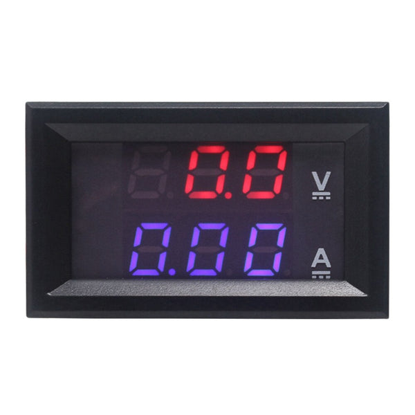 Red and Blue - Red DC 0-100V/10A Digital Voltmeter Ammeter Amperemeter Car LED Tester Current Voltage Monitor