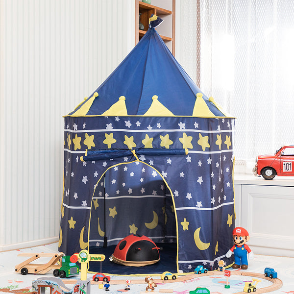 [variant_title] - Children Tent Toy Tent For Kid Pink Blue Play House Outdoor/Indoor Fun Toys Castle Villa  Foldable Play Tents Toys For Children