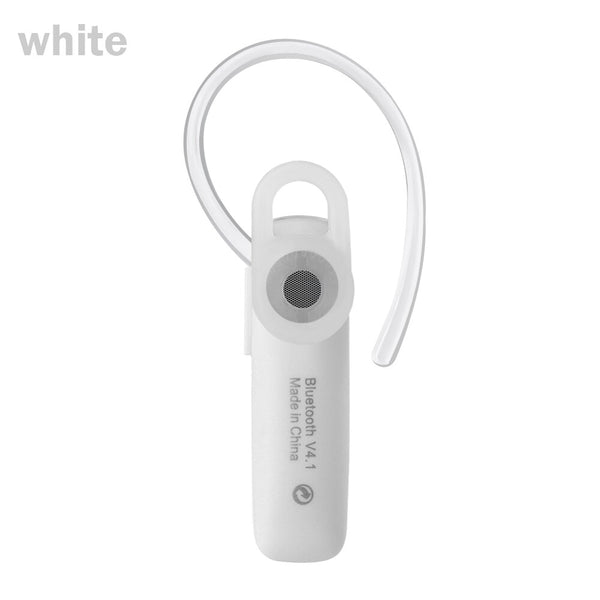 white - Bluetooth Earphones Portable Mini Wireless Headset  4.1 Stereo Handsfree Earphone for Xiaomi Samsung