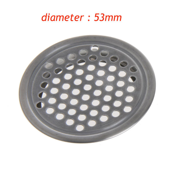 diameter 53mm - 1PC Stainless Steel Wardrobe Cabinet Mesh Hole Air Vent Louver Ventilation Cover Kitchen Cabinet Parts & Accessories Dia 35/53mm