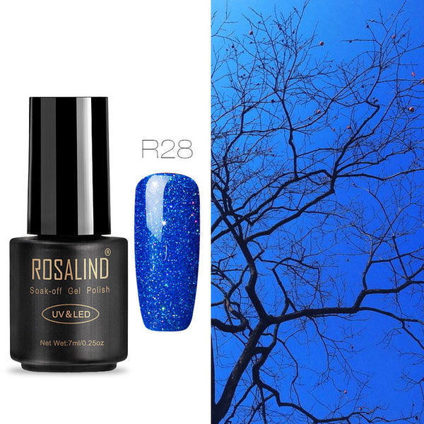 R28 - ROSALIND 7ML UV Gel Varnish Nail Polish Set For Manicure Gellak Semi Permanent Hybrid Nails Art Off Prime White gel nail polish