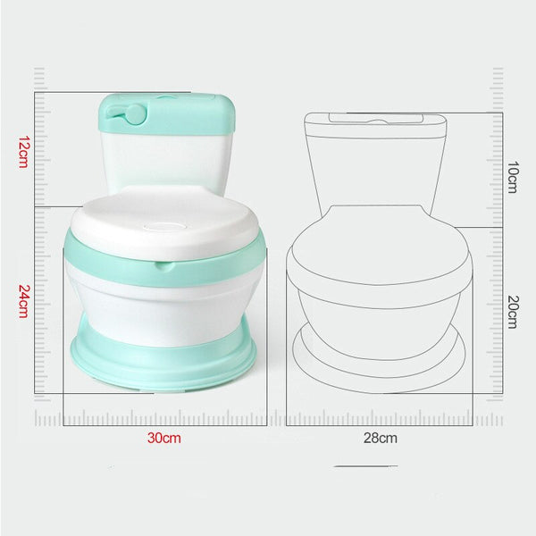 [variant_title] - Children Simulation Mini Toilet Infant Pony Bucket Potty Seat Portable Toilet Training Urinal Potties Ergonomic Backrest Design