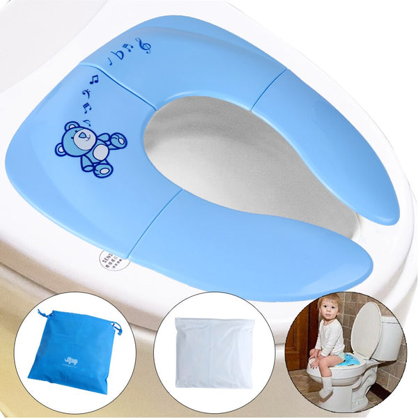 [variant_title] - Baby Travel Folding Potty Seat toddler portable Toilet Training seat children urinal cushion children pot chair wc pad /mat