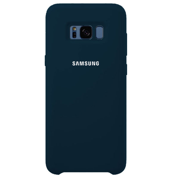 Dark blue / Samsung Note 8 / Silicone - Samsung S8 Case Original Official Silicone Soft Back Cover Samsung Galaxy S8 S9 S10 Plus S10e Note 8 9 Case Protection Cover