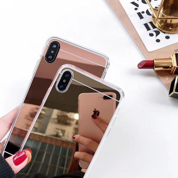 [variant_title] - TRISEOLY Luxury Rose Gold Mirror Case For Huawei Y9 2019 Y6 Y5 Y7 Prime 2018 Honor 10 Lite 7C 7A Pro Enjoy 8 9 Plus TPU Cases