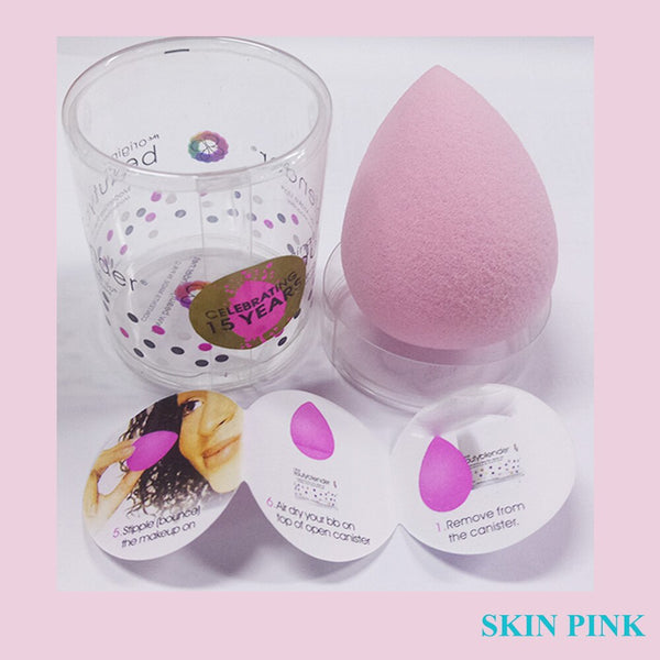 1 PCS PINK - 5PC WaterDrop Shape BB Cream Concealer Foundation Powder Cosmetic Puff Water Blending Eye Nose Face Beauty Sponge Makeup Tool