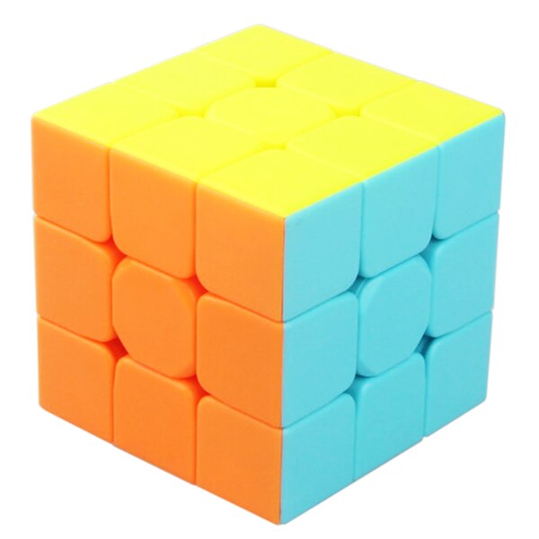 ZX MF SJ XLLS - 3*3*3 Magic Cube Puzzle Toy for Children Kids Speed Cube 3x3x3 on 3 Mirror Cube & Holder Qiyi Speed Cubs Megico Keychain Keyring