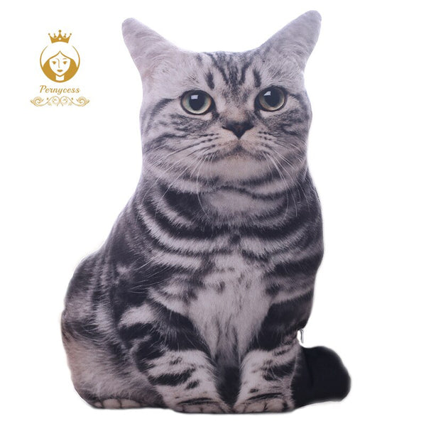 [variant_title] - 1PCS 50CM 3D Simulation Cats Pillow, Cute Cat Washable Plush Stuffed Pillow, Kids Toy, Sofa Pillow, Home Decoration