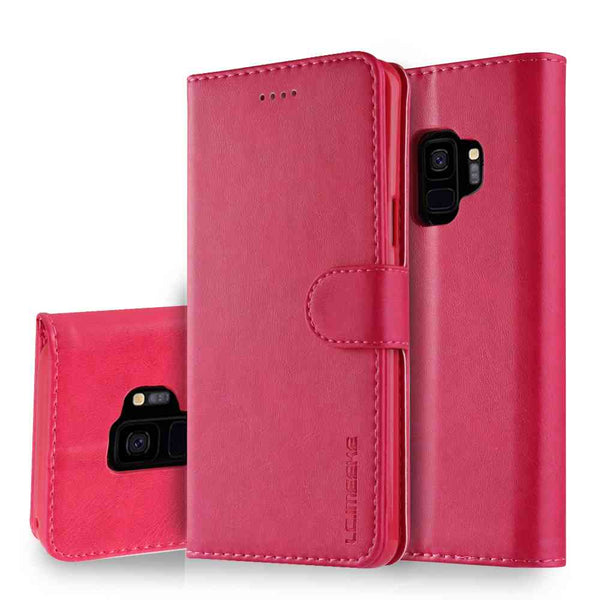 Rose / For Samsung S9 Plus - Luxury Leather Flip Case For Samsung Galaxy S9 S9 Plus Soft Silicone Cover Card Holder Wallet Case For Samsung S9 Plus Coque