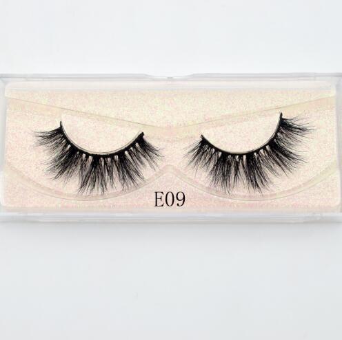 E09 - Visofree Mink Eyelashes Natural False Eyelashes Fake Eye Lashes Long Makeup 3D Mink Lashes Extension Eyelash Makeup for Beauty