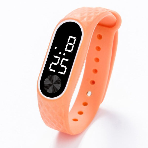 Orange White - New Children's Watches Kids LED Digital Sport Watch for Boys Girls Men Women Electronic Silicone Bracelet Wrist Watch Reloj Nino
