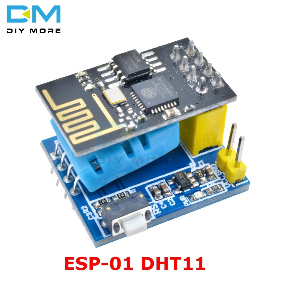Blue - ESP8266 ESP-01/ESP-01S DHT11 Serial Temperature Humidity Sensor Transceiver Receiver Module for Arduino NodeMCU Wireless WIFI
