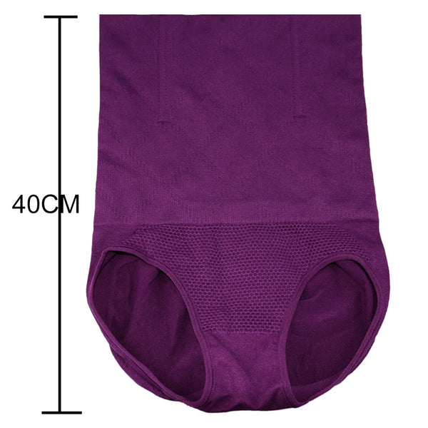 Purple / S - Seamless Women Shapers High Waist Slimming Tummy Control Knickers Pants Pantie Briefs Magic Body Shapewear Lady Corset Underwear