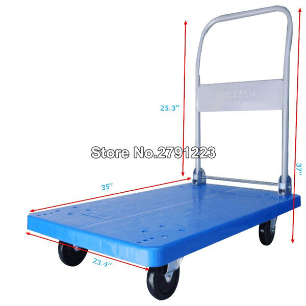 [variant_title] - Platform Cart Folding Dolly Foldable Warehouse Moving Push Hand Truck 770lbs Cargo Handling Lightweight Luggage Hand Trolley