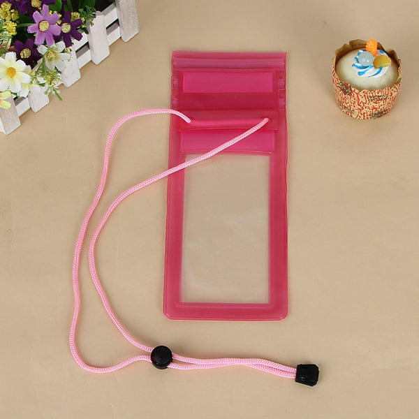 Pink - Waterproof Underwater PVC Package Pouch Diving Bags For iPhone Outdoor Mobile Phone Pocket Case For Samsung Xiaomi HTC Huawei