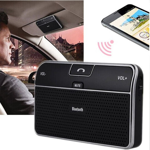 [variant_title] - Wireless Bluetooth Car Kit Set Handsfree Speakerphone V4.0 Multipoint Sun Visor Speaker for Phone Smartphones Car Charger