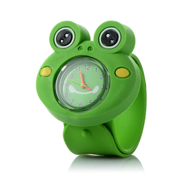frog - Hot 3D 16 Animals Shape Cute Children'S Cartoon Watch Child Silicone Quartz Wristwatch Baby Girl Boy More Intimate Holiday Gift