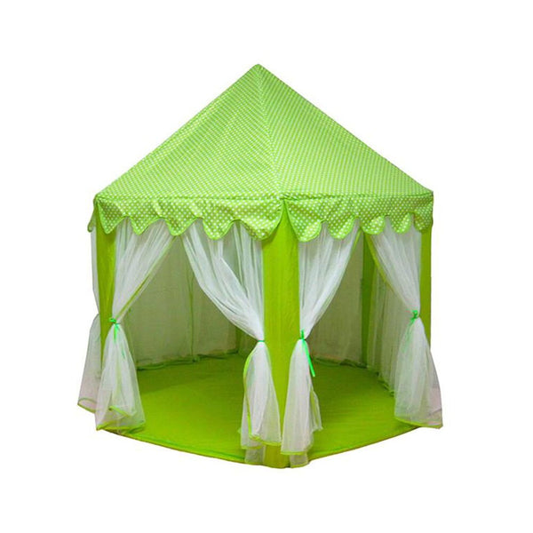 Green - Girl Princess Pink Castle Tents Portable Children Outdoor Garden Folding Play Tent Lodge Kids Balls Pool Playhouse Kid  House