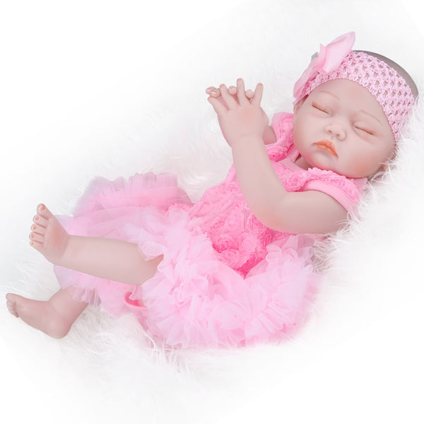 [variant_title] - Realistic Reborn Doll 20 Inch Lifelike Handmade Soft silicone reborn toddler baby dolls Christmas surprise gifts lol toy