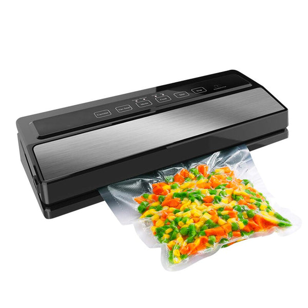 [variant_title] - Food Vacuum Sealer Fully Automatic Portable 220V 110W Household Food Wet Dry Packaging Machine Sealing send 5Pcs Bags