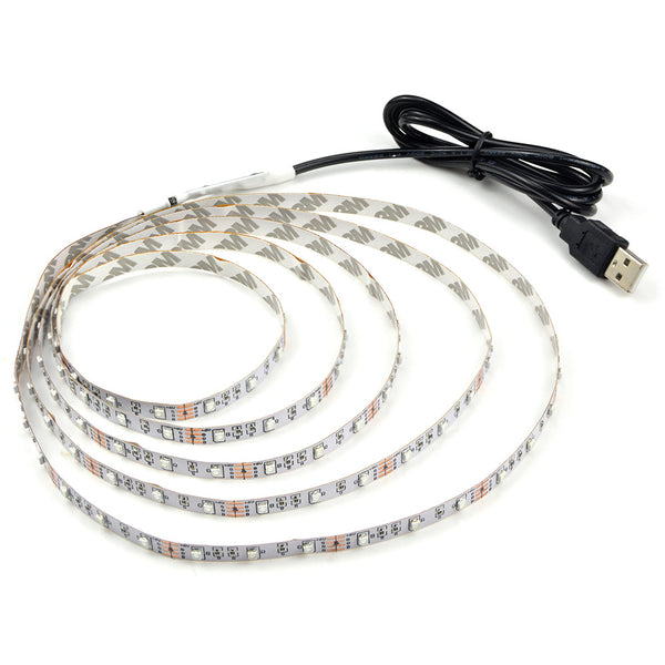 USB LED Strip lamp 2835SMD DC5V Flexible LED light Tape Ribbon 1M 2M 3M 4M 5M HDTV TV Desktop Screen Backlight Bias lighting