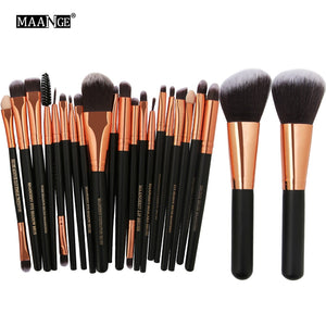 [variant_title] - MAANGE 20/22Pcs Beauty Makeup Brushes Set Cosmetic Foundation Powder Blush Eye Shadow Lip Blend Make Up Brush Tool Kit Maquiagem