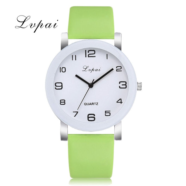 Green - Lvpai Brand Quartz Watches For Women Luxury White Bracelet Watches Ladies Dress Creative Clock Watches 2018 New Relojes Mujer