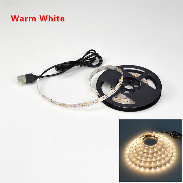 USB LED Strip lamp 2835SMD DC5V Flexible LED light Tape Ribbon 1M 2M 3M 4M 5M HDTV TV Desktop Screen Backlight Bias lighting