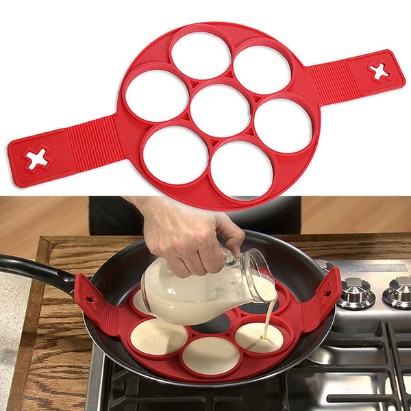 [variant_title] - Pancake Maker Egg Ring Maker Nonstick Easy Fantastic Egg Omelette Mold Kitchen Gadgets Cooking Tools Silicone