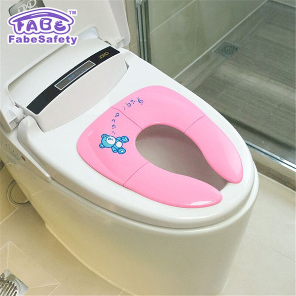 1 - Baby Potty Seat Folding Large Non Slip Pad Ring Travel Portable Reusable Toilet Potty Training Urinal Cushion Seat Covers