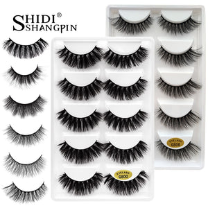 [variant_title] - 5 pairs false eyelashes natural 3D mink lashes makeup eyelash extension long mink eyelashes volume fake eye lashes cilio russian