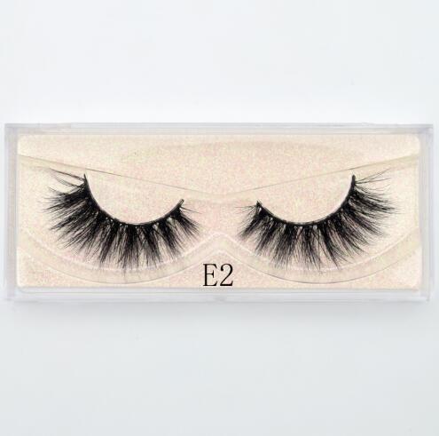 E02 - Visofree Mink Eyelashes Natural False Eyelashes Fake Eye Lashes Long Makeup 3D Mink Lashes Extension Eyelash Makeup for Beauty