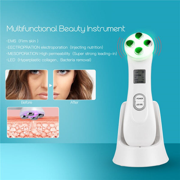[variant_title] - RF EMS Electroporation LED Photon Light Therapy Beauty Device Anti Aging Face Lifting Tightening Eye Facial Skin Care Tools 38