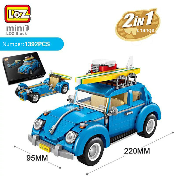 [variant_title] - LOZ Mini Blocks Technic Mini City  Car Model Building Bricks Vehicle Racing Car Assembly Toy for Kids DIY Educational 1114