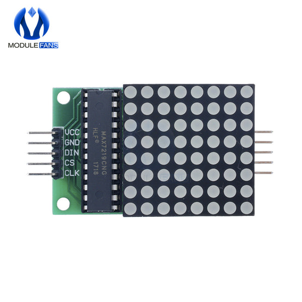 [variant_title] - 8x8 8*8 MAX7219 Dot Led Matrix Module MCU LED Display Control Module For Arduino 5V Interface Module Output Input Common Cathode