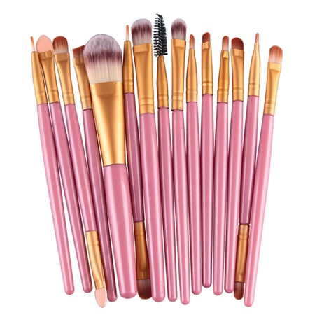 BU2-3 - MAANGE 15/18 Pcs Professional Makeup Brushes Set Comestic Powder Foundation Blush Eyeshadow Eyeliner Lip Make up Brush Tools