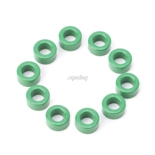 [variant_title] - 10Pcs Inductor Coils Green Toroid Ferrite Cores anti-interference Filter Rings AUG_21 Dropship