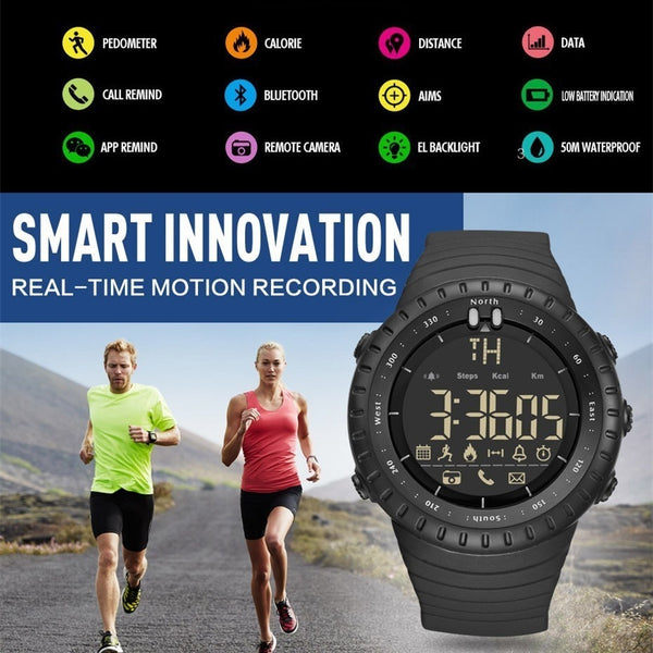 [variant_title] - GIMTO Smart Watch Men Bluetooth Pedometer Stopwatch Digital LED Electronics Sport Watches For Men Smartwatch relogio masculino