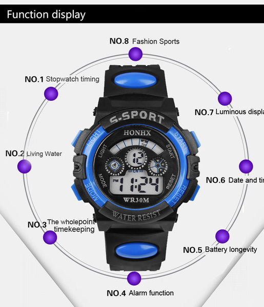 [variant_title] - 2017 Waterproof Children Boy Digital LED Quartz Alarm Date Sports Wrist Watch dropshipping