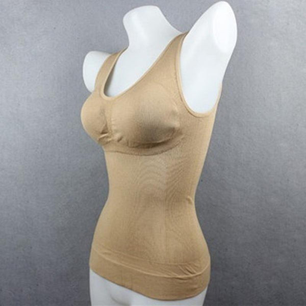 [variant_title] - Shaper Slim Up Lift Plus Size Bra Cami Tank Top Women Body Shaper Removable Shaper Underwear Slimming Vest Corset Shapewear